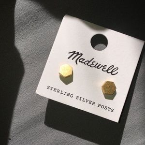Madewell hexagon earrings